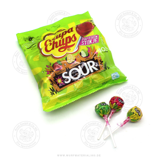 10 x Chupa Chups "Sour Lollipop" Lutscher, insgesamt 120 g
