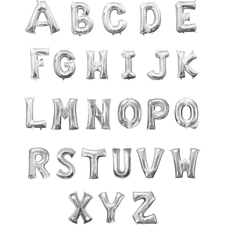3297901 - Deko Buchstabe Q Silber, 60 cm x 81 cm, Luftballon, Heliumballon, Geburtstag, Dekoration