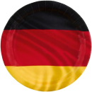 9905992-66 - 8 Teller Deutschland rund Papier 23 cm